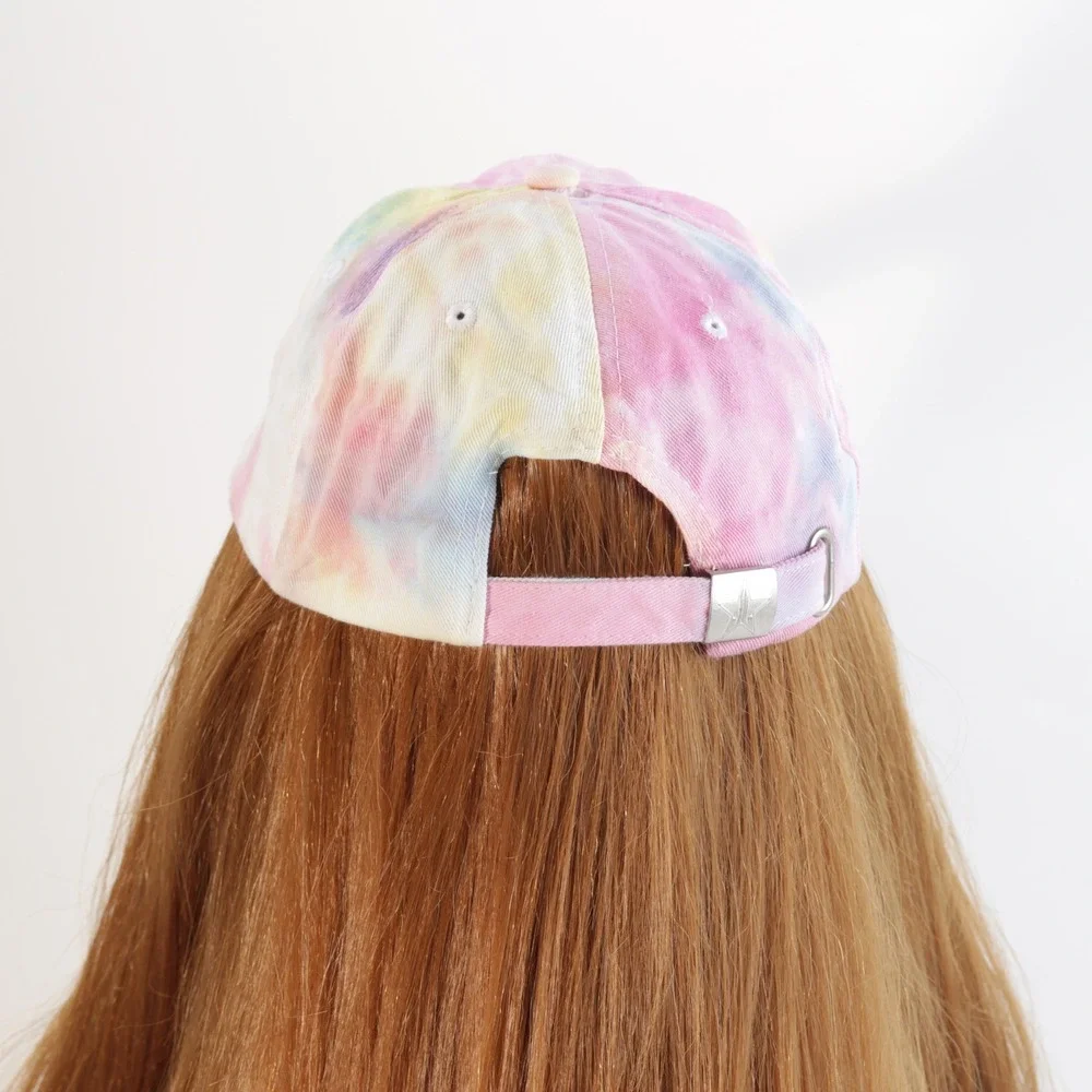 Jeffree Star Cosmetics Pastel Tie Dye Baseball Cap Star Logo Adjustable Hat